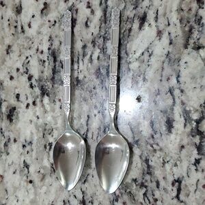 Madrid-No Black (Stainless)by Oneida Silver 6" spoon set of 2 flatwear